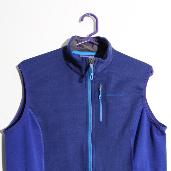 Patagonia W's Piton Hybrid Vest Full Zip Blue Purple Polartec Wind Pro Sz Large - Picture 3 of 14